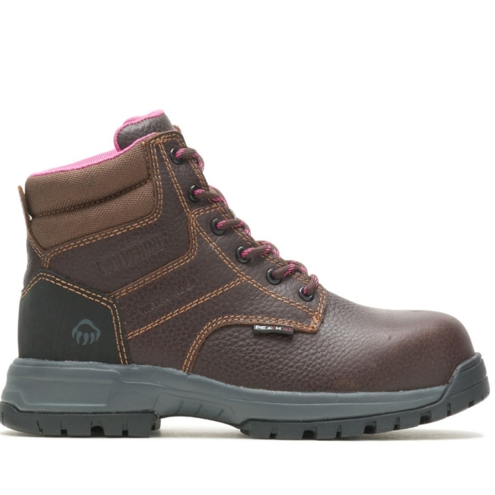 WOMEN'S WOLVERINE PIPER WATERPROOF COMPOSITE-TOE 6" WORK BOOT